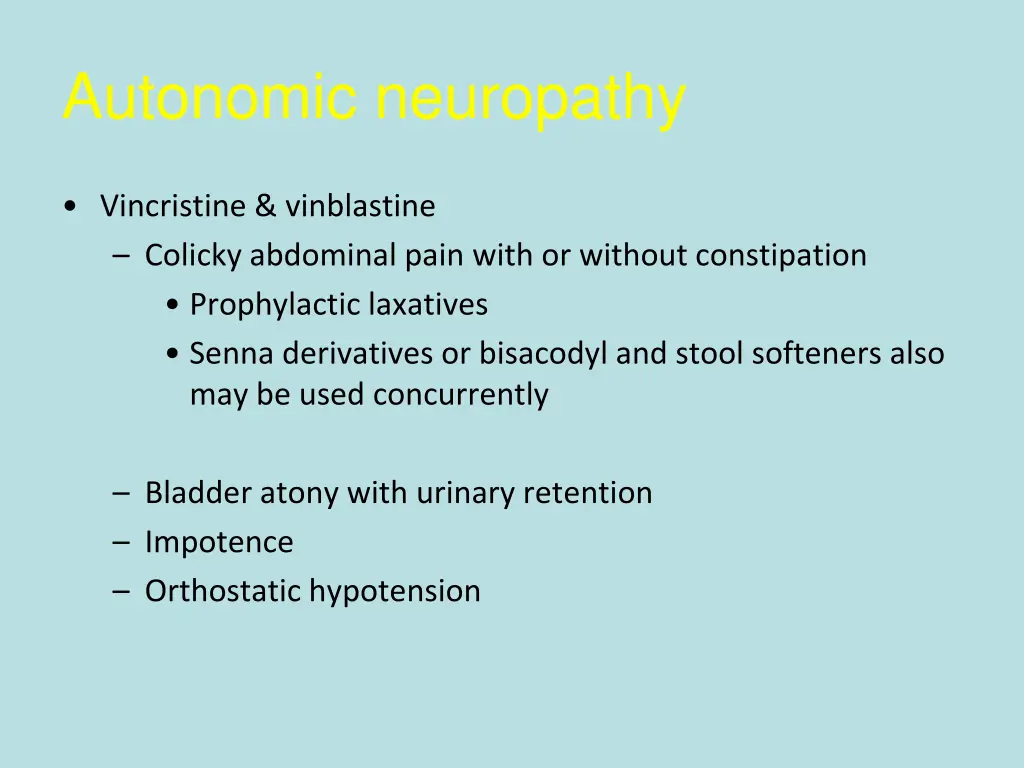autonomic neuropathy