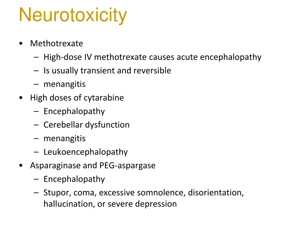 neurotoxicity