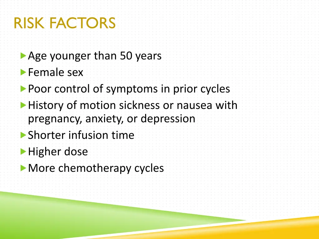 risk factors