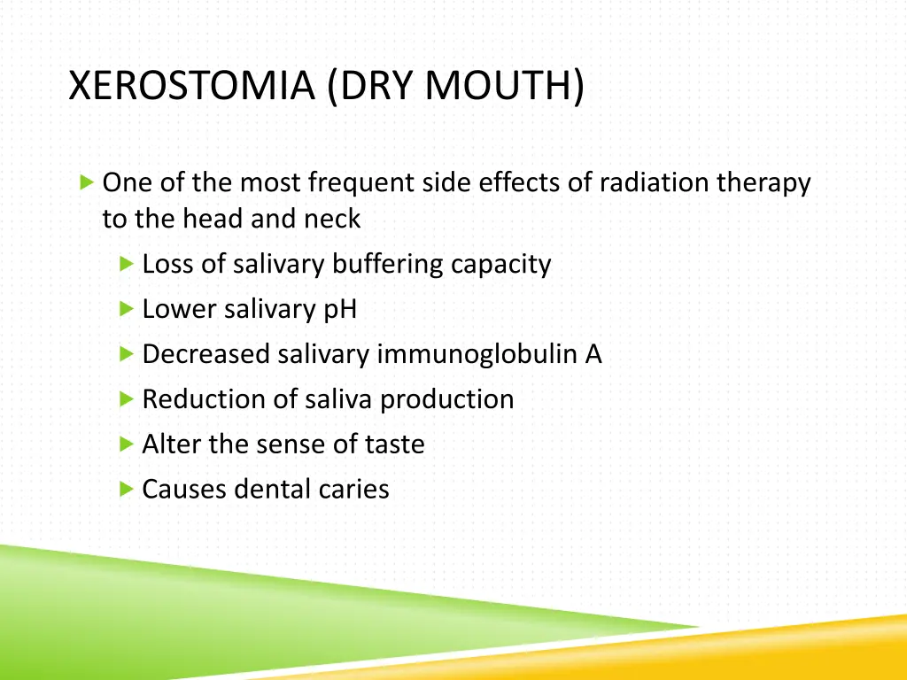 xerostomia dry mouth