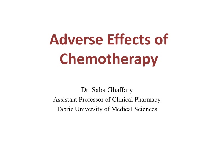 adverse effects of chemotherapy