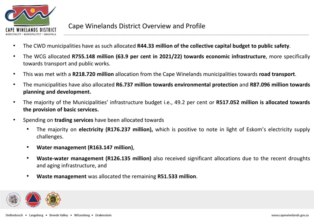 cape winelands district overview and profile 1