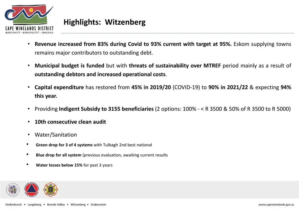 highlights witzenberg