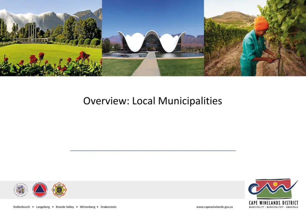 overview local municipalities