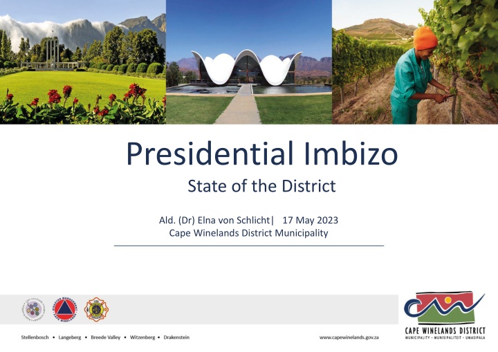 presidential imbizo state of the district
