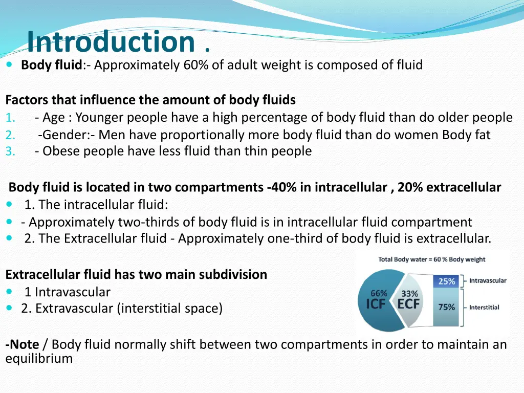 introduction body fluid approximately 60 of adult