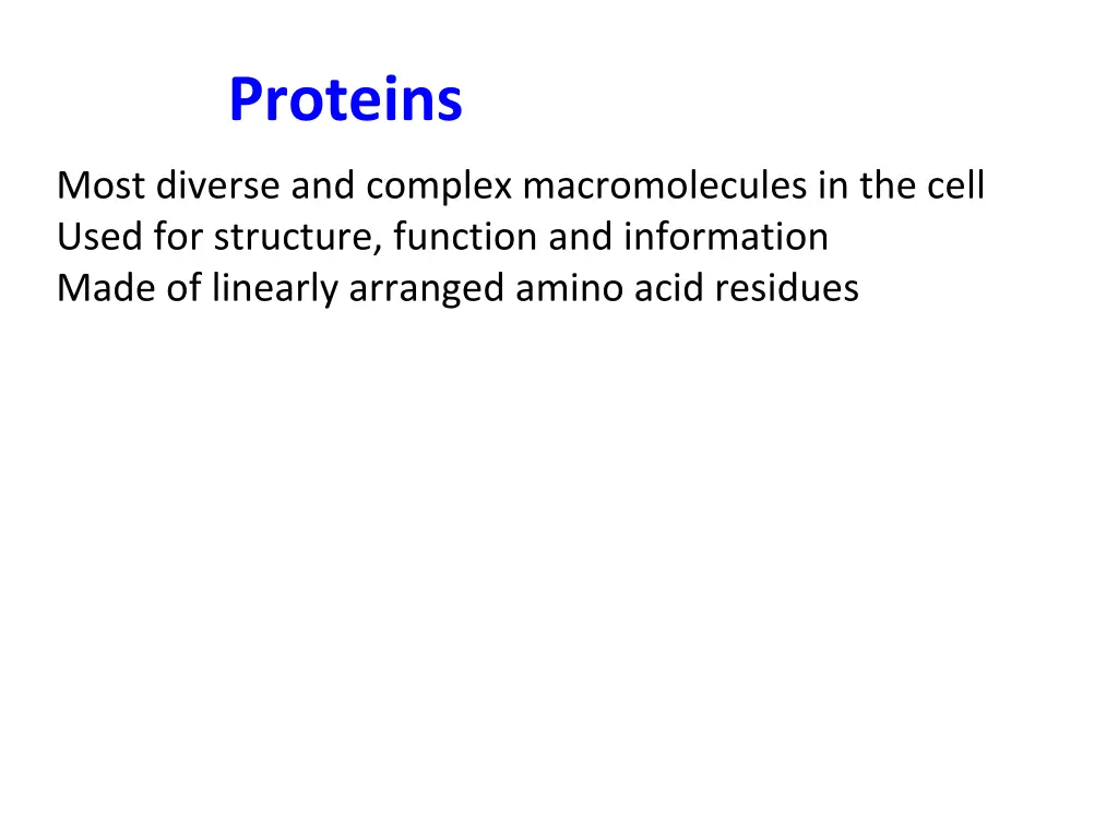 proteins