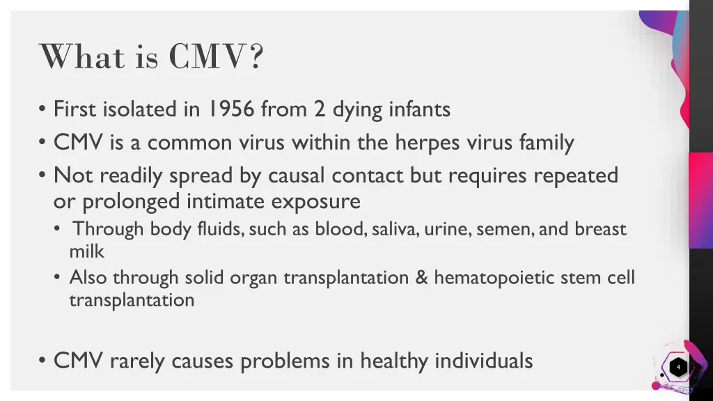 what is cmv