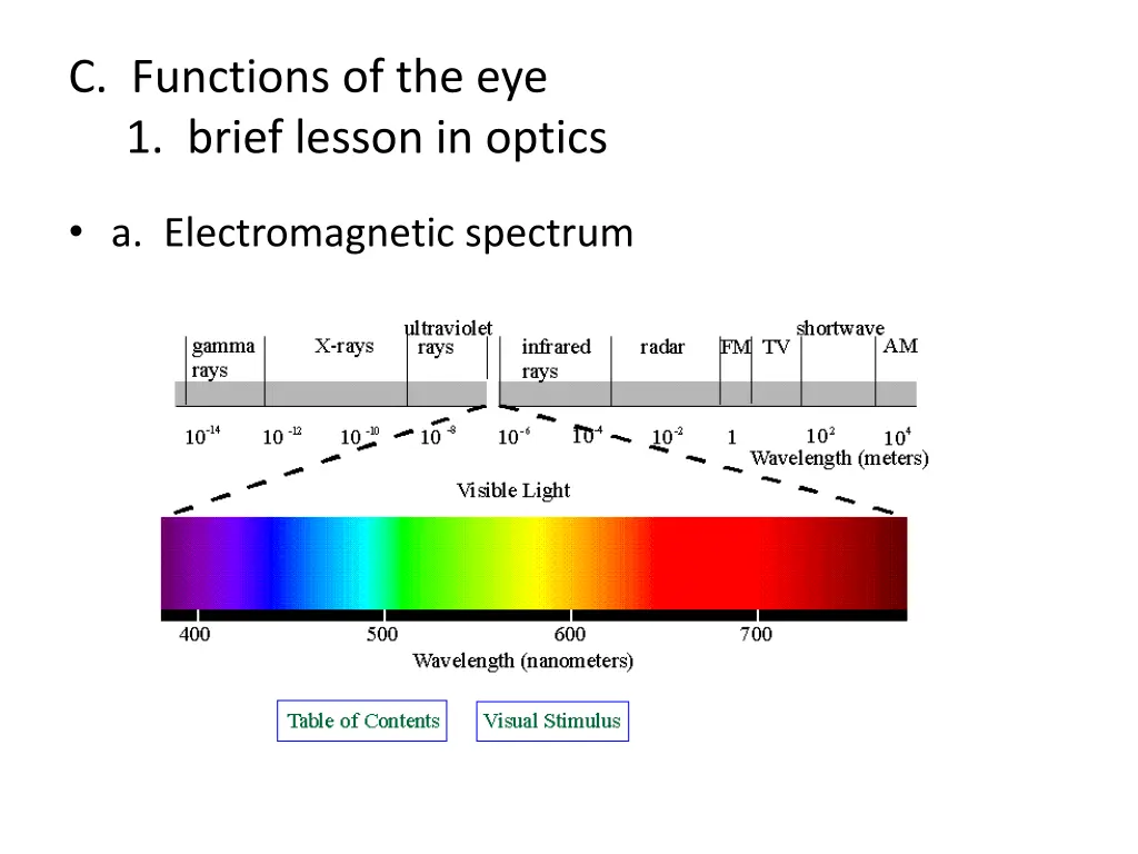 c functions of the eye 1 brief lesson in optics