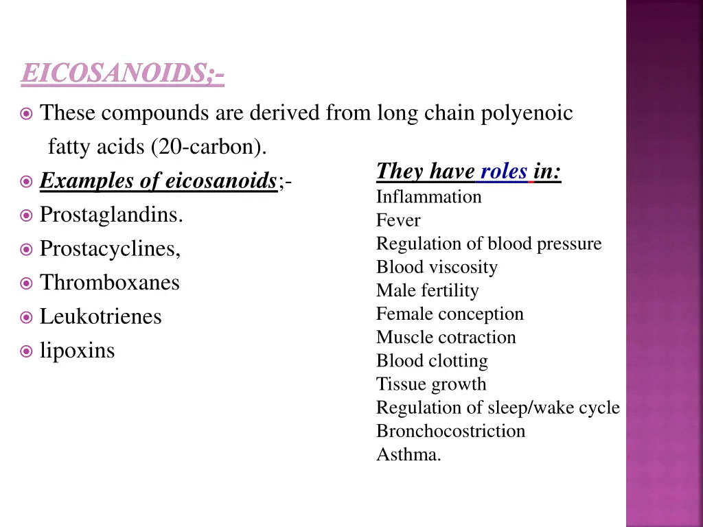 eicosanoids