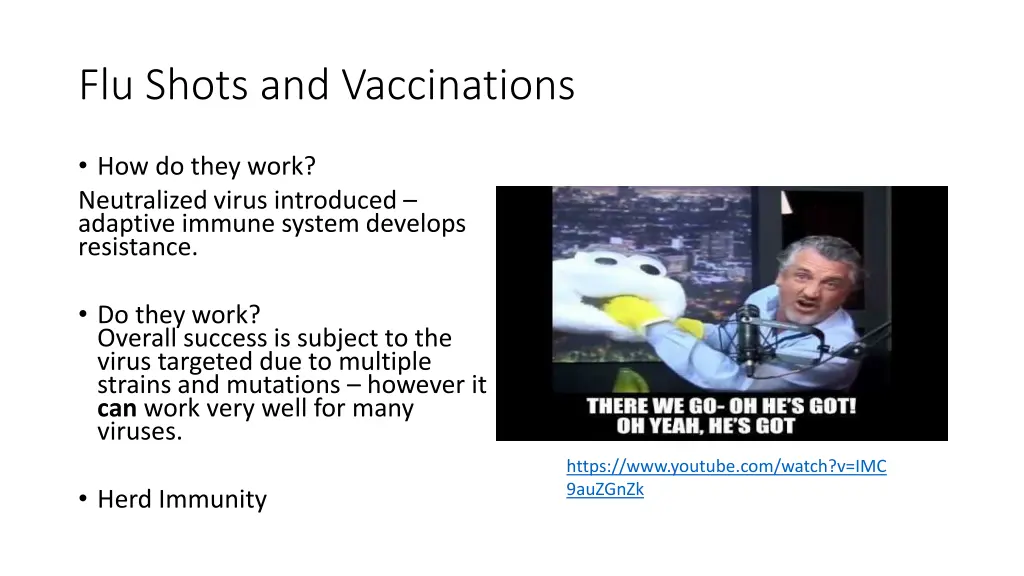 flu shots and vaccinations