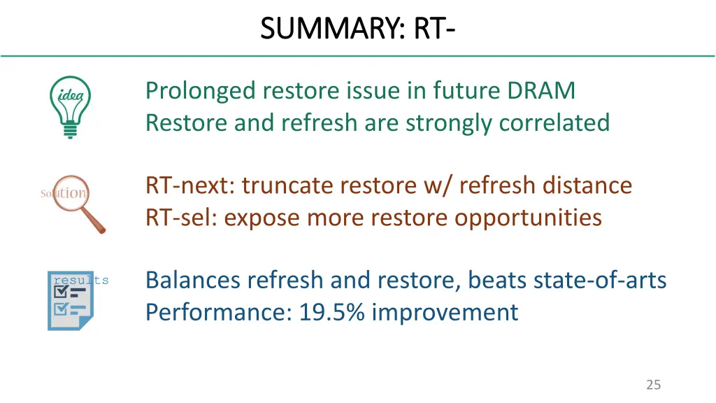 summary rt summary rt