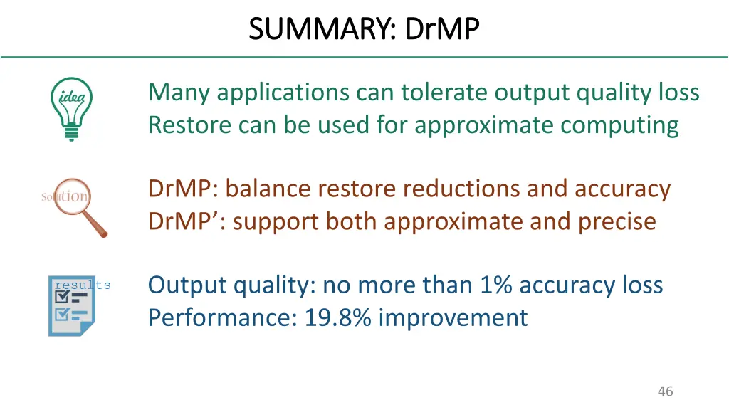 summary summary drmp