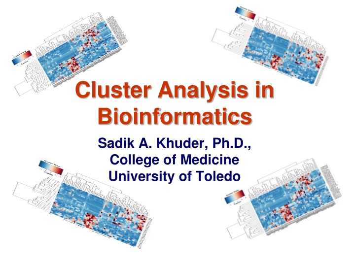 cluster analysis in bioinformatics sadik a khuder