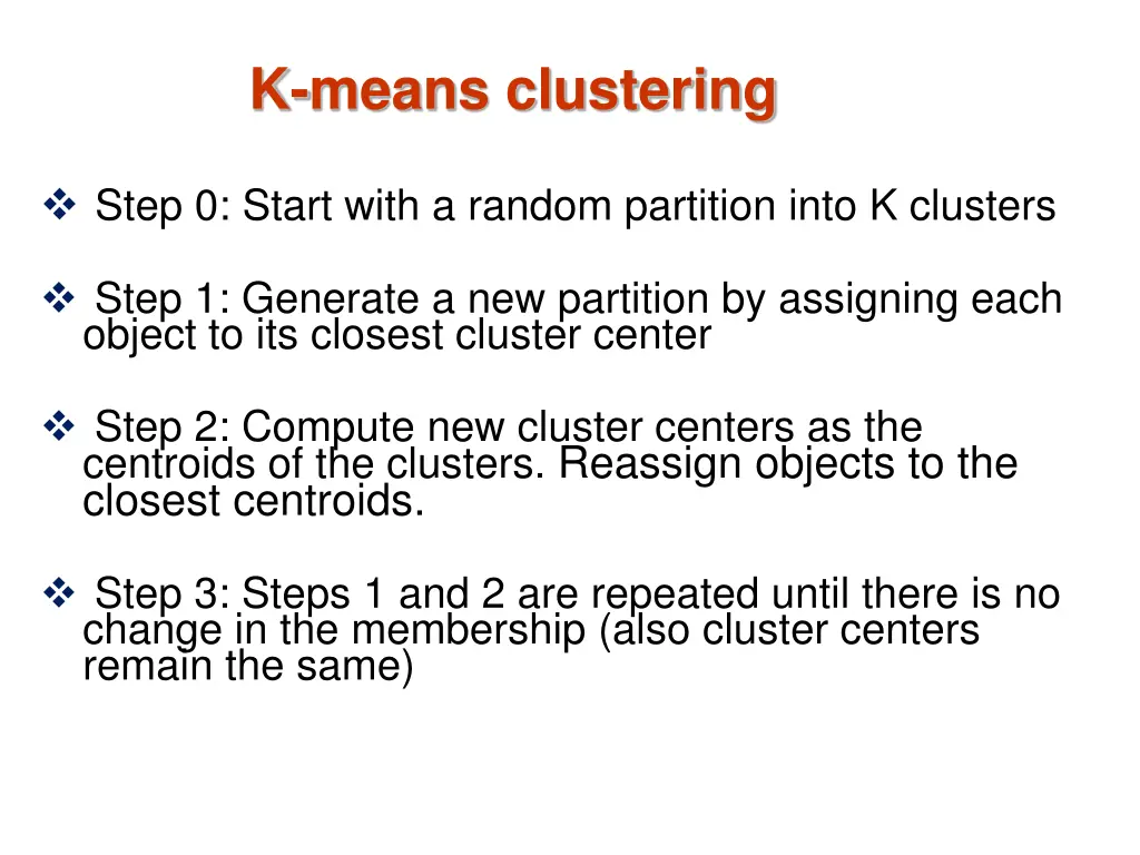 k means clustering