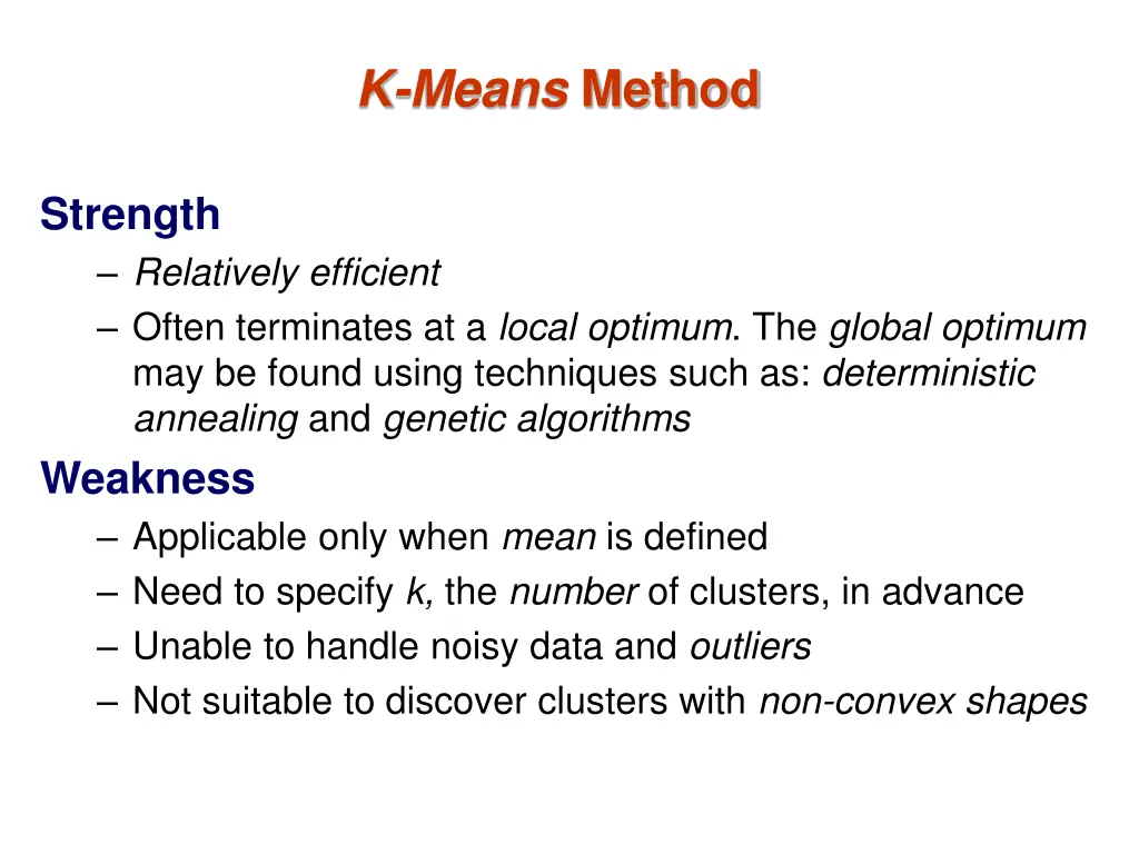 k means method