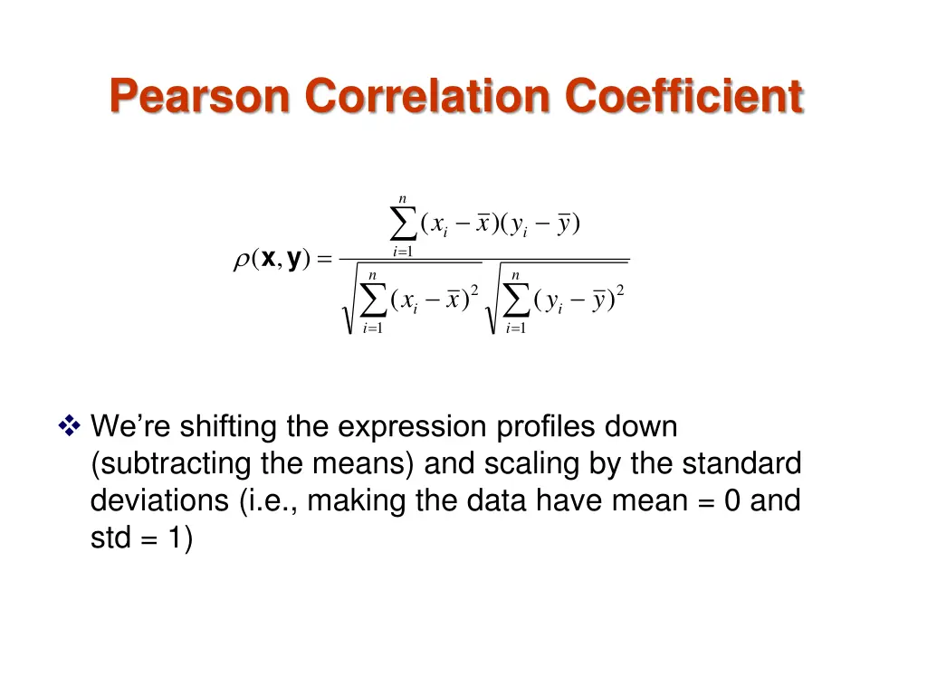 pearson correlation coefficient