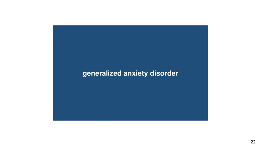 dorsal root ganglia generalized anxiety disorder