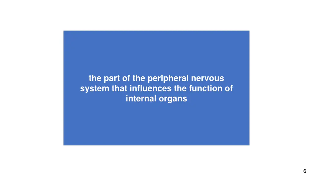 the part of the peripheral nervous system that