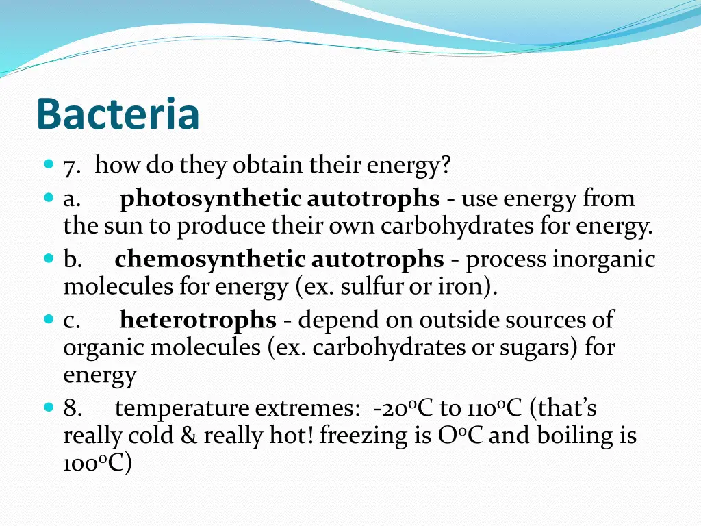 bacteria 7 how do they obtain their energy