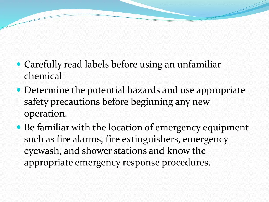 carefully read labels before using an unfamiliar