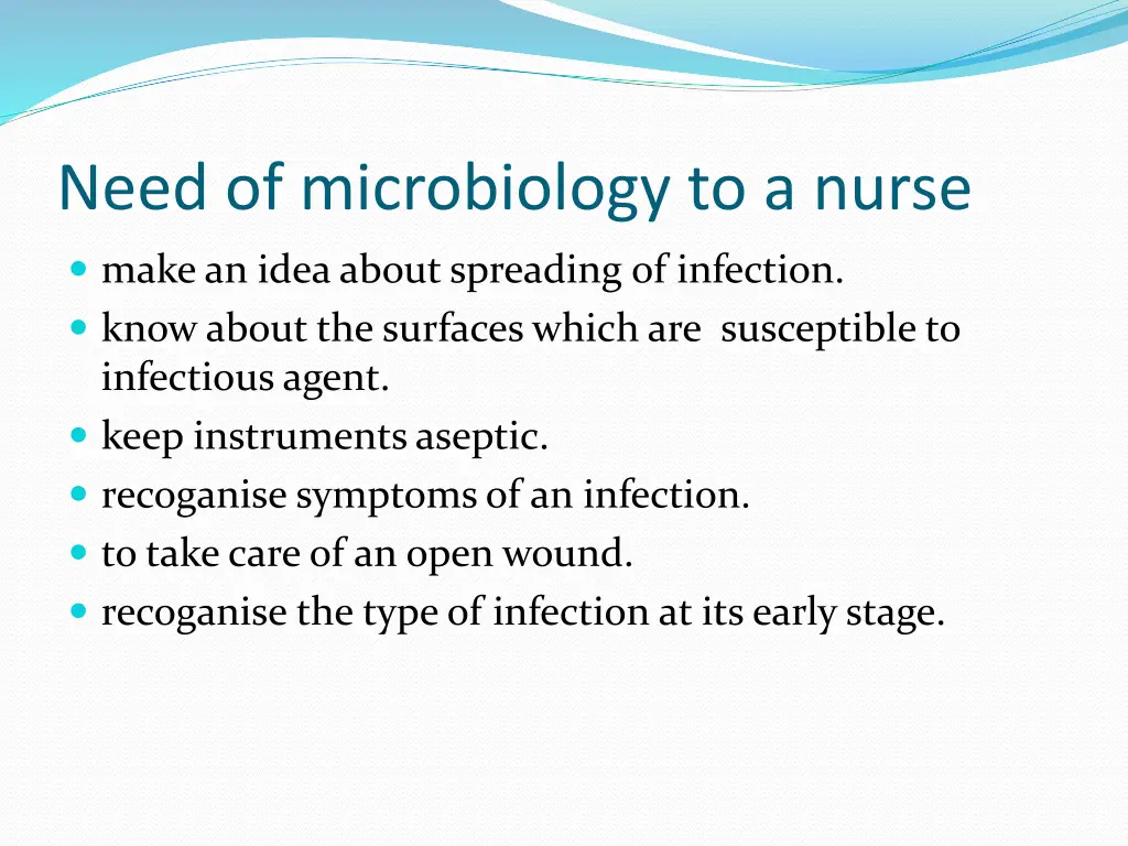need of microbiology to a nurse 1