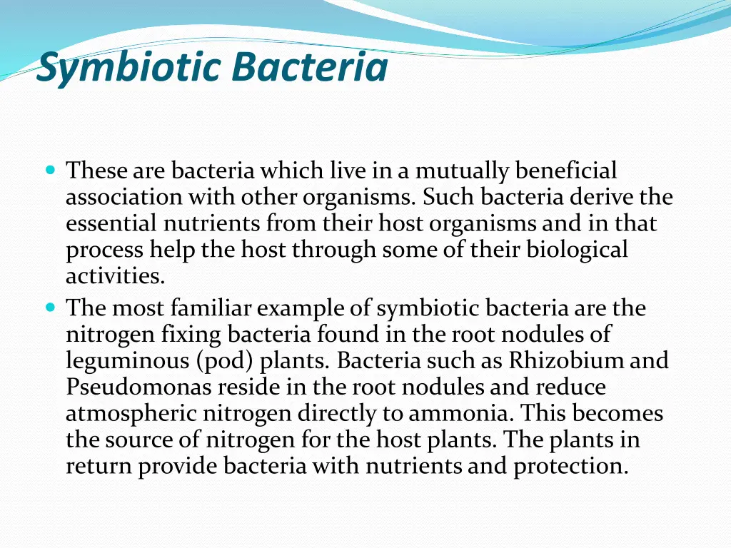 symbiotic bacteria
