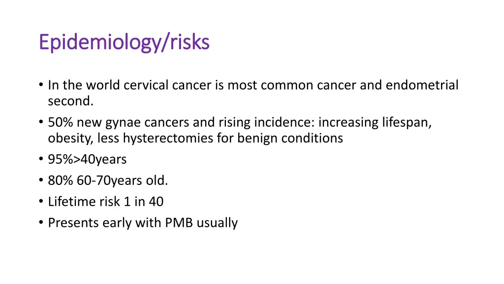 epidemiology risks epidemiology risks
