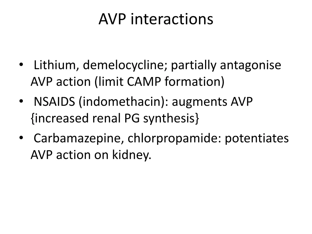 avp interactions