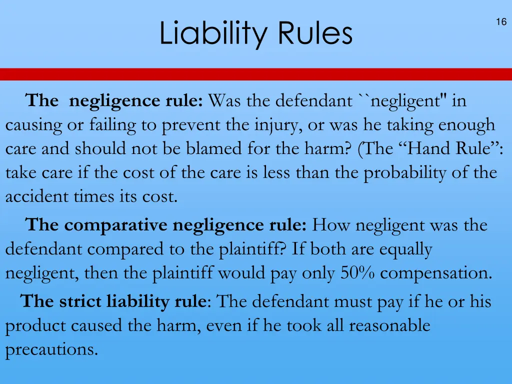 liability rules