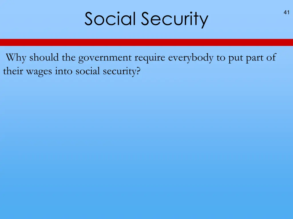 social security