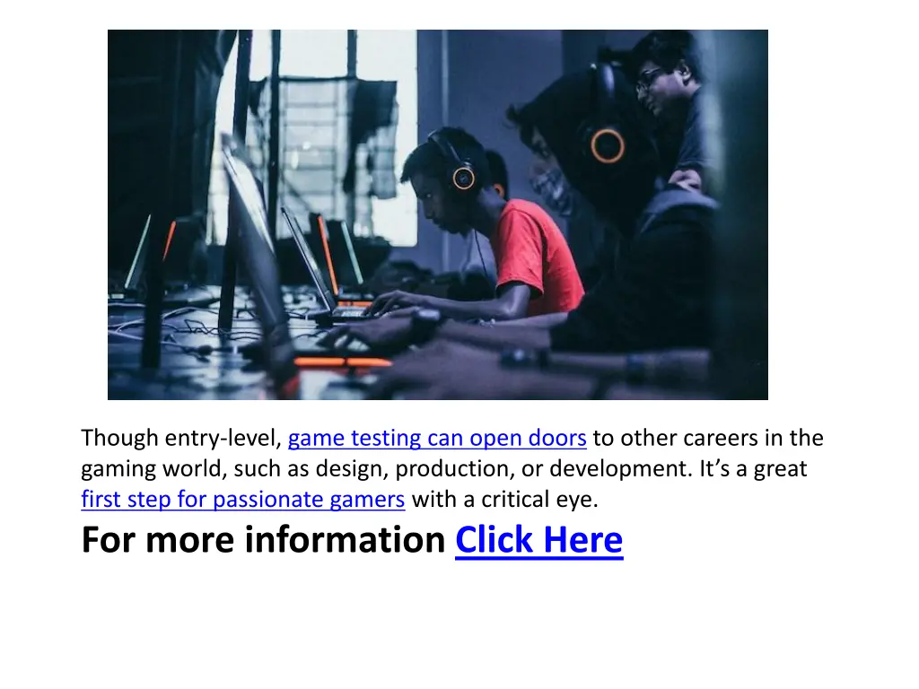 what does a game tester do qualifications