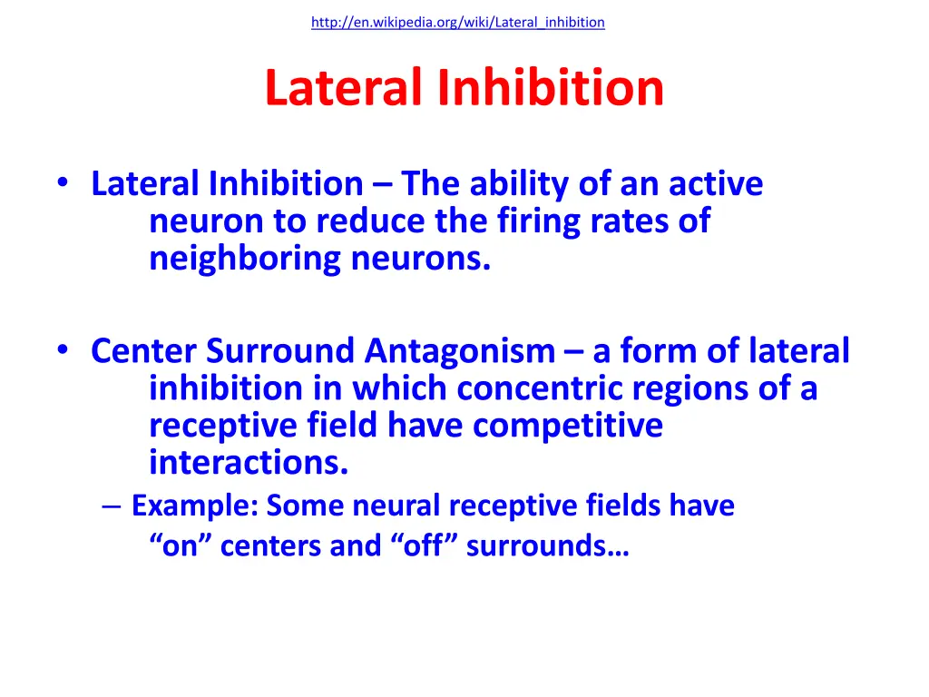 http en wikipedia org wiki lateral inhibition