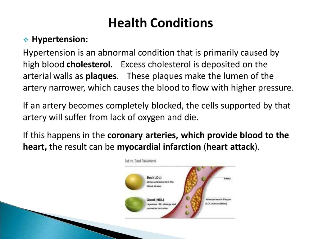 health conditions