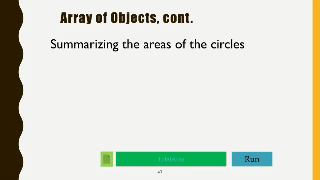 array of objects cont 1