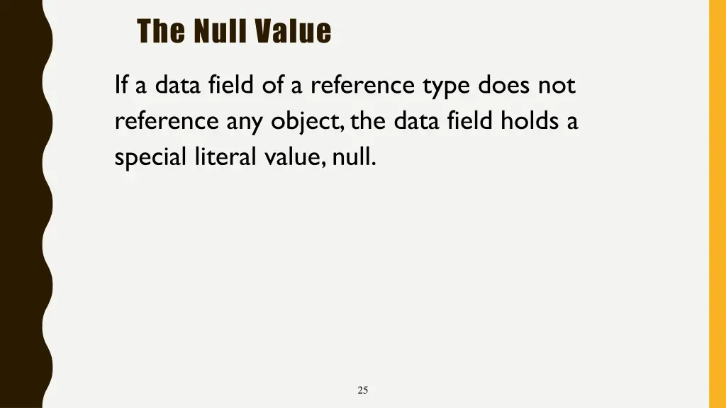 the null value