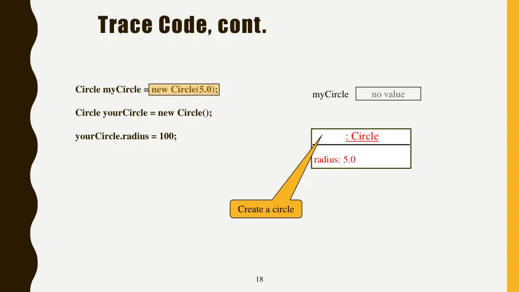 trace code cont