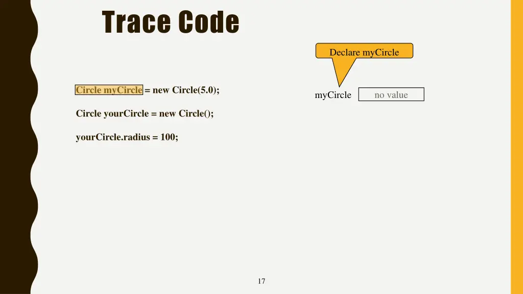 trace code