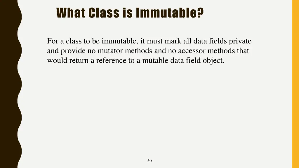 what class is immutable