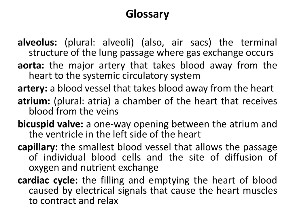glossary
