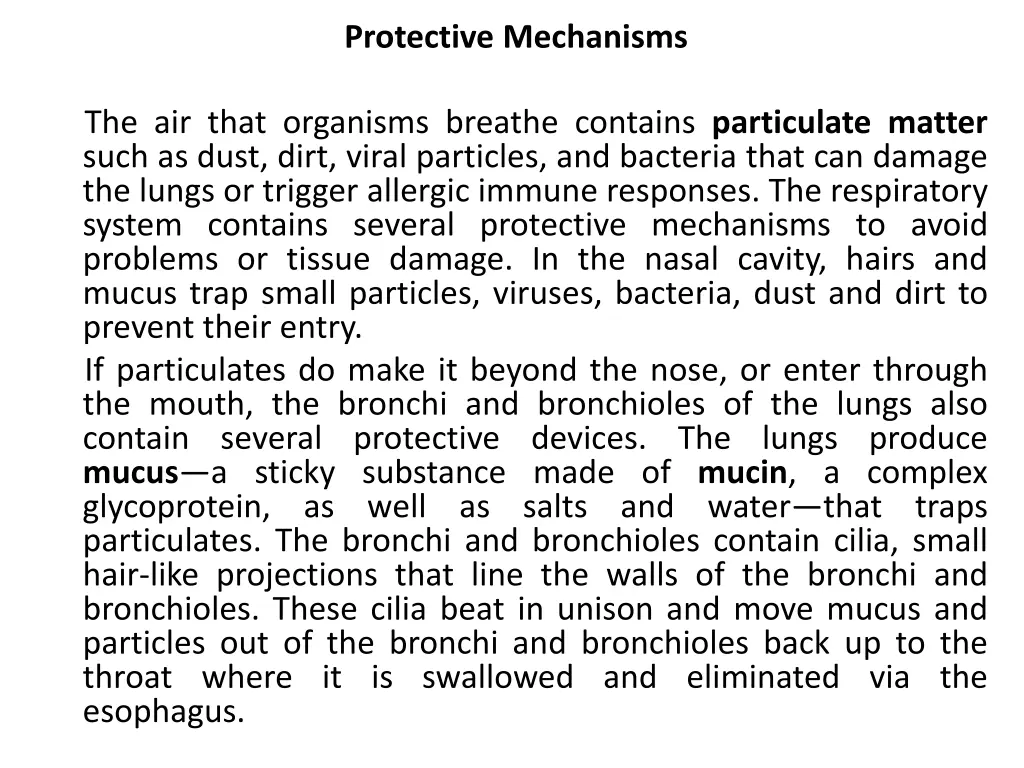 protective mechanisms