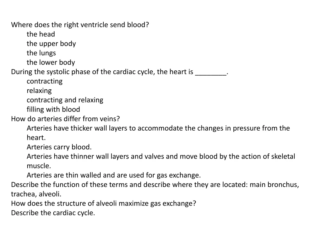 where does the right ventricle send blood