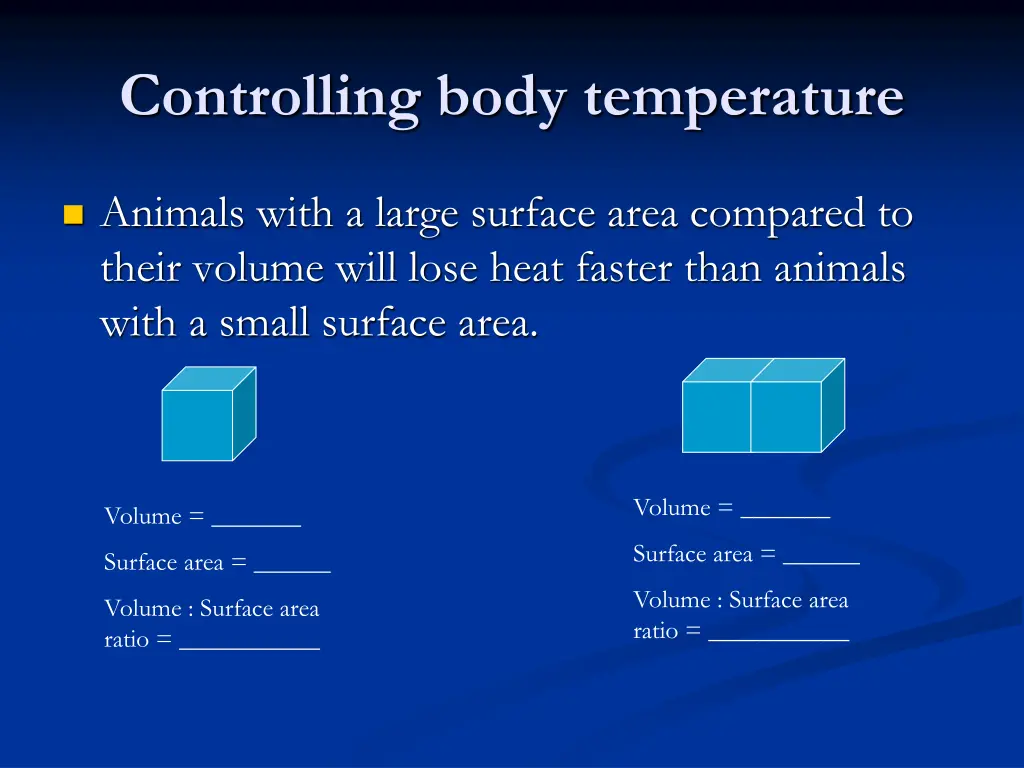 controlling body temperature 1