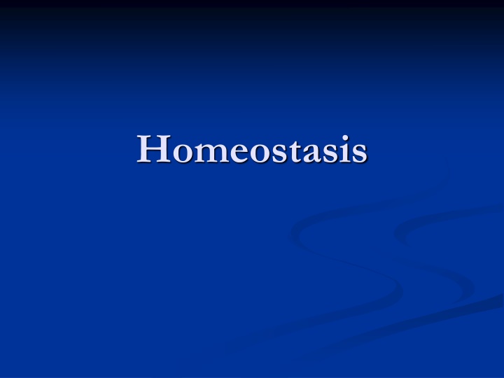 homeostasis