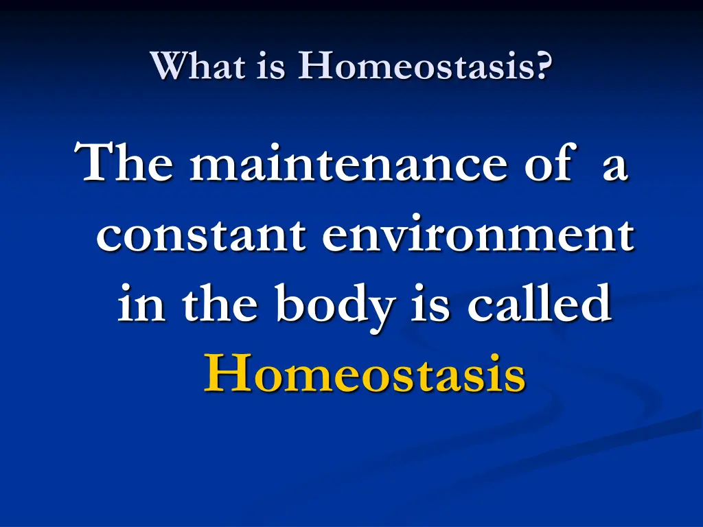what is homeostasis 1