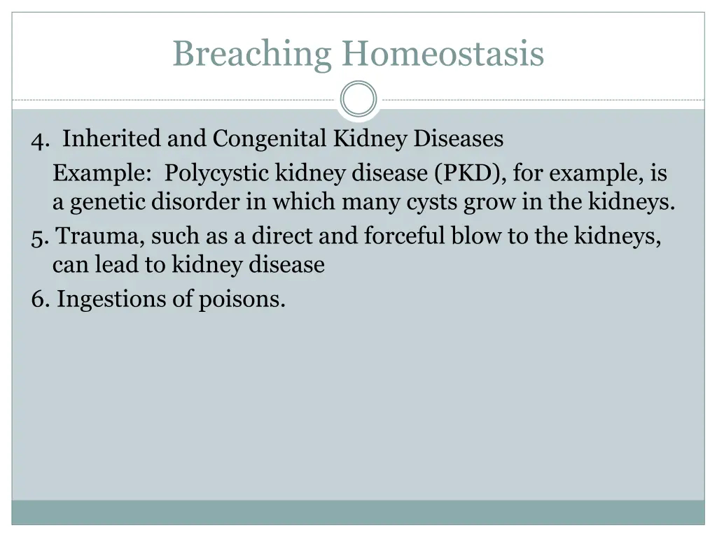 breaching homeostasis 1