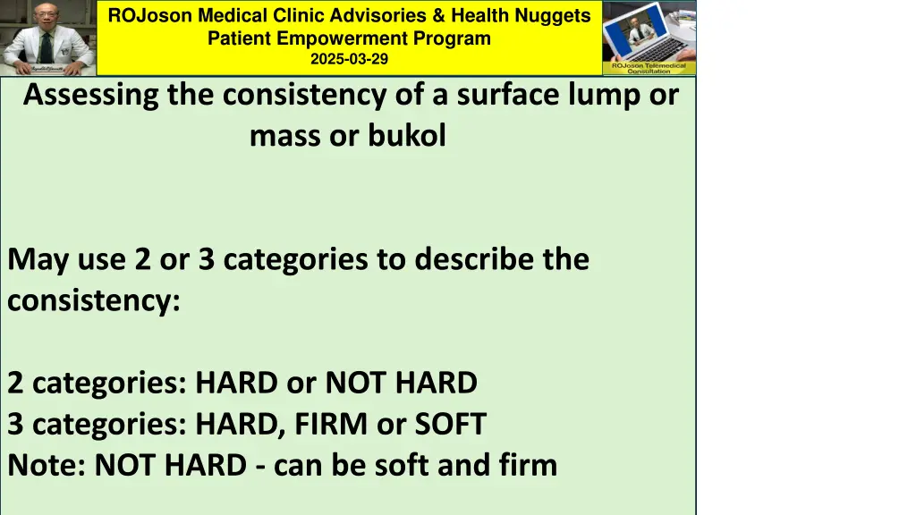 rojoson medical clinic advisories health nuggets 2