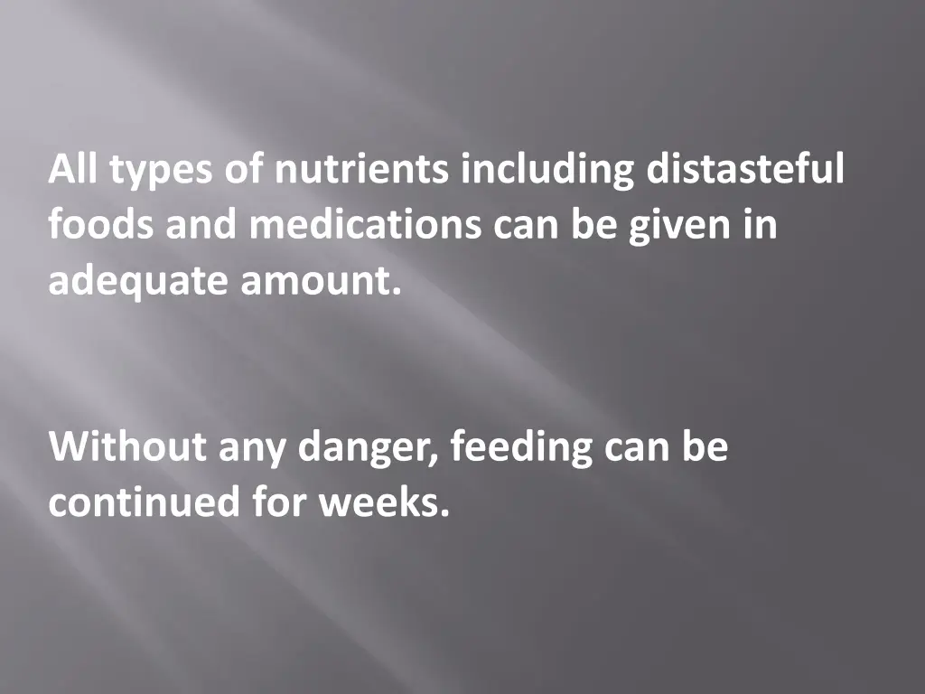 all types of nutrients including distasteful