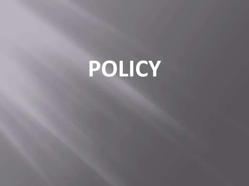 policy