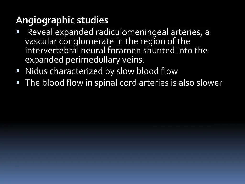 angiographic studies reveal expanded